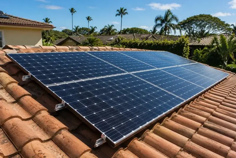 Installation de panneaux solaires à Lesgor